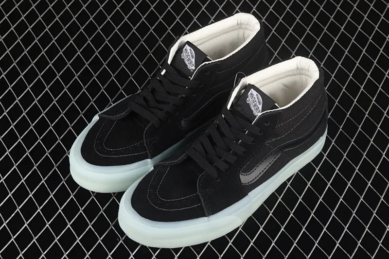 All categories Vans Vans series Vans Mid Vans China Vans Sk8-Mid official new cool transparent glass glue black Chinese sneakers VN0A3WM3ABC